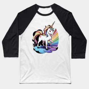 Unicorn Rainbow 16 Baseball T-Shirt